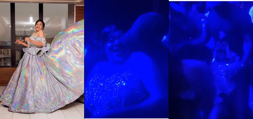 Toyin Abraham Twerking On Husband At AMVCA After Party