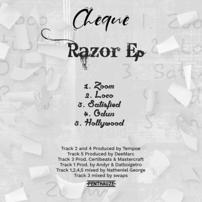 Cheque Razor EP Tracklist