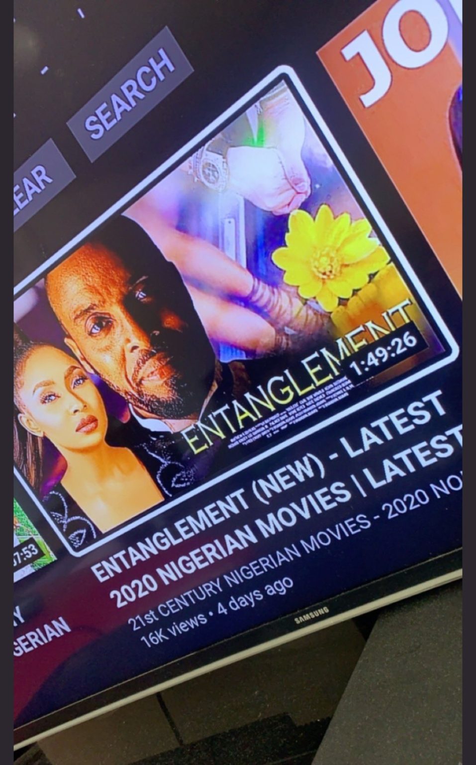 Nollywood Movie entanglement poster