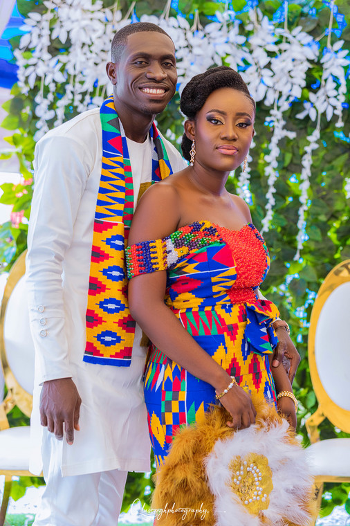 This adorable couple gave the perfect Kente goals during their marriage ceremony