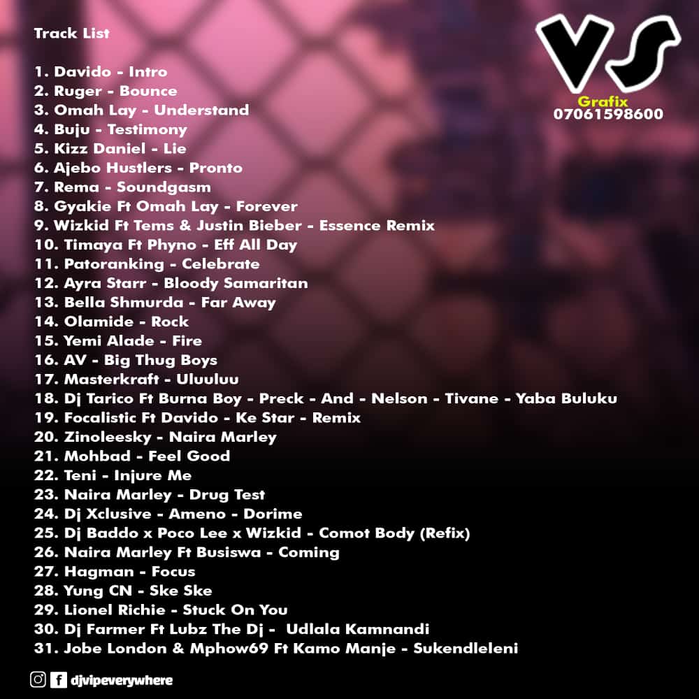 Dj Vip Everywhere - Essence tracklist