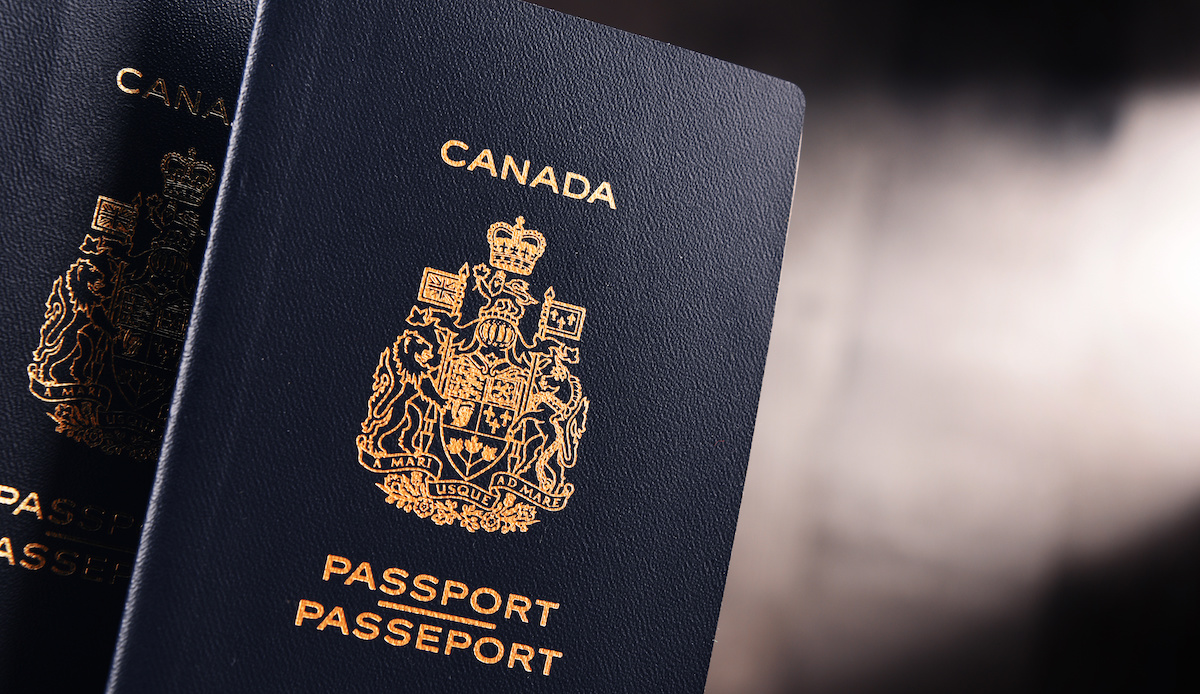 Image of a canada passport