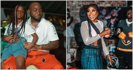 Is My Daddy the Man in Your Life? Davido’s Imade Asks Mum Sophie After She Declared Her Single Status