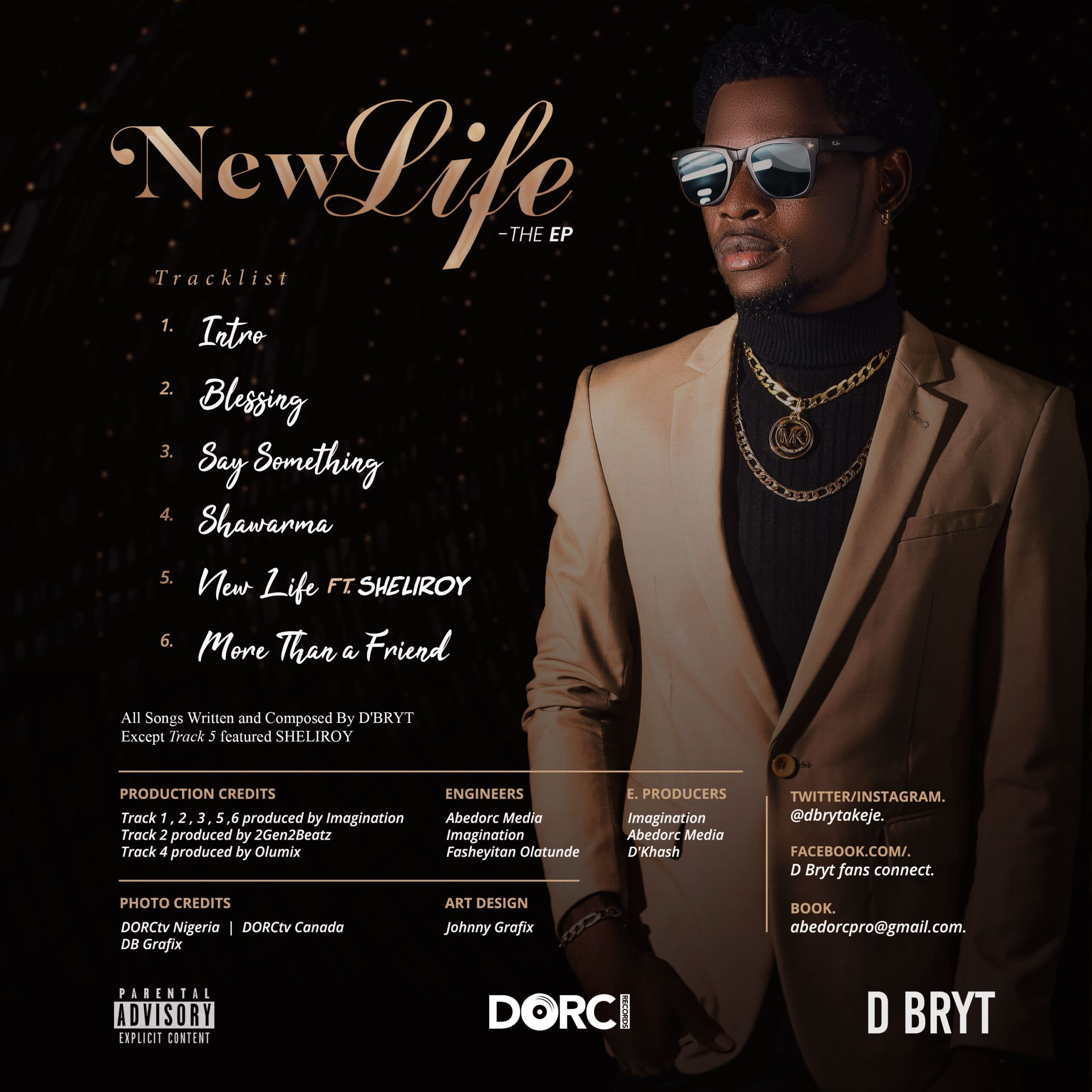 D Bryt - New Life EP tracklists