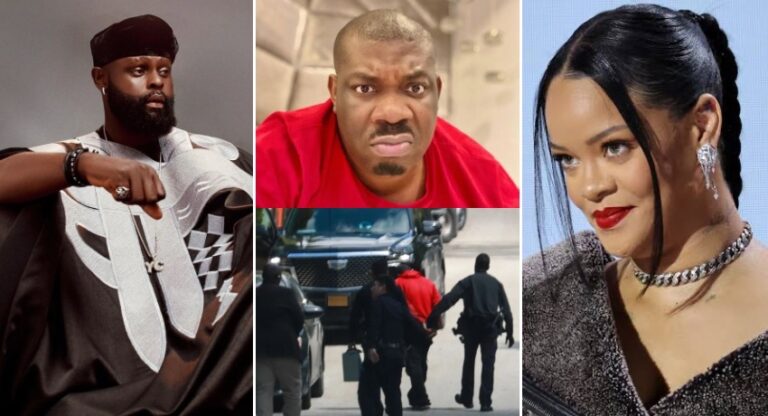 Don Jazzy again – Yomi Casual, others react as Cops arrest man who showed up at Rihanna’s to propose