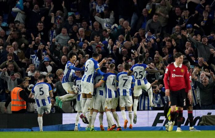 Brighton secures a last minute victory over Manchester United